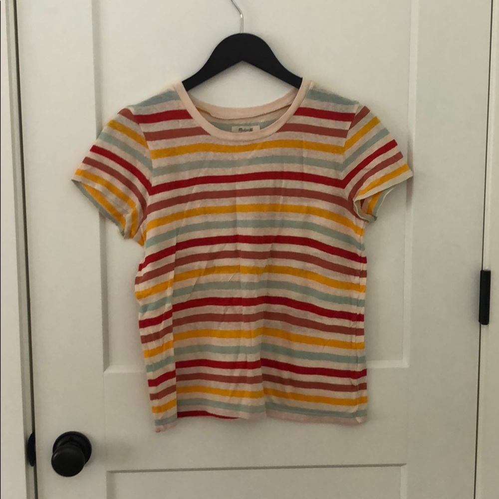 Colored striped top